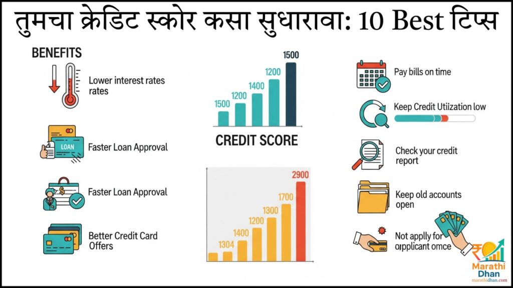 तुमचा क्रेडिट स्कोर कसा सुधारावा: 10 Best टिप्स