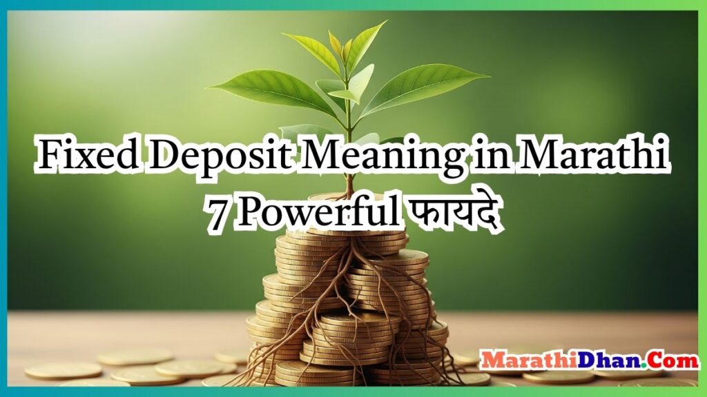 Fixed Deposit Meaning in Marathi 7 Powerful फायदे