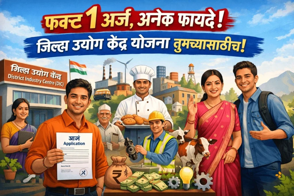 फक्त 1 अर्ज, अनेक फायदे! जिल्हा उद्योग केंद्र योजना तुमच्यासाठीच Free !