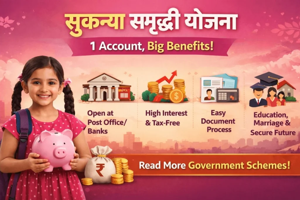 सुकन्या समृद्धी योजना माहिती मराठी Sukanya Samriddhi Yojana फक्त 1 अर्ज, Powerful फायदे!