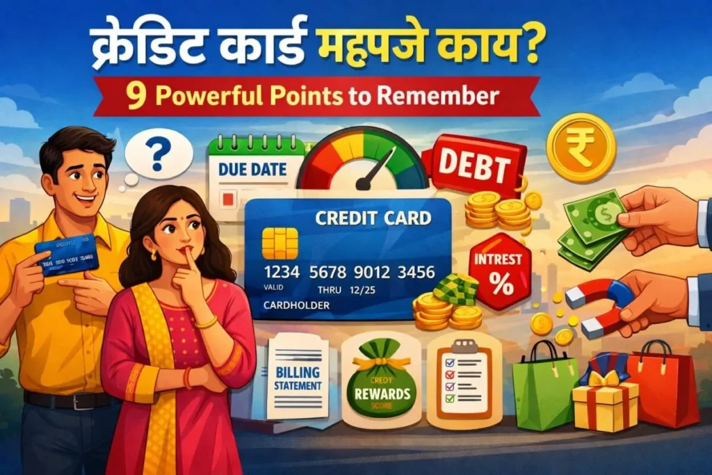 क्रेडिट कार्ड म्हणजे काय वापरण्याआधी जाणून घ्या हे 9 Powerful Points