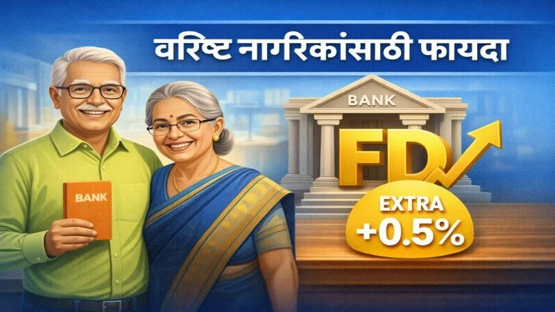 Senior citizen FD अतिरिक्त व्याज लाभ