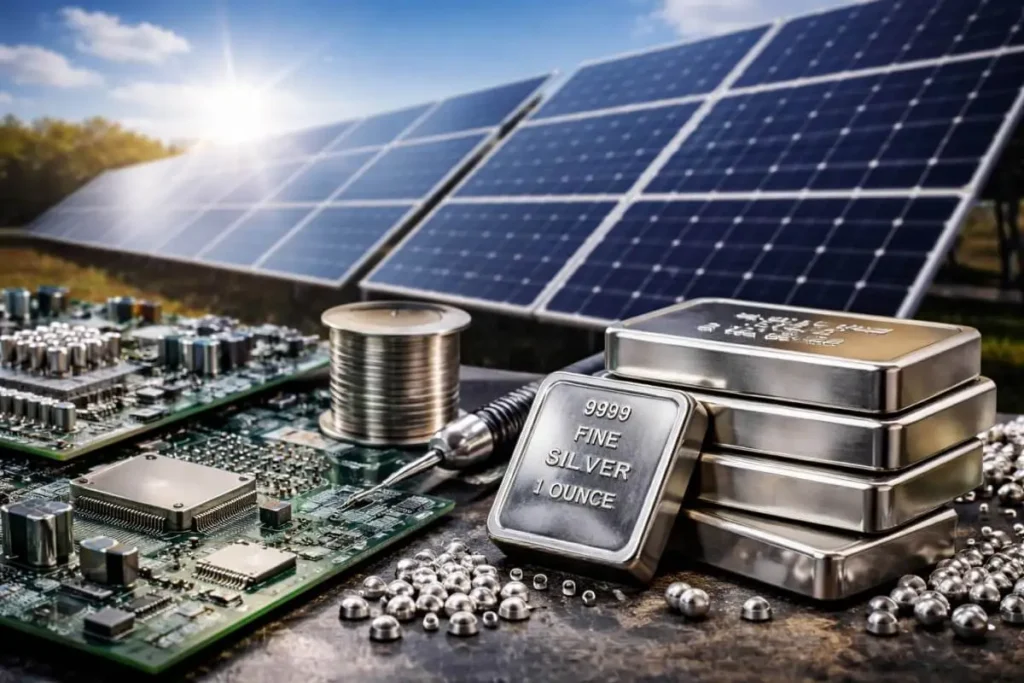 industrial demand for silver solar electronics