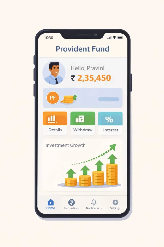 check PF balance online mobile app