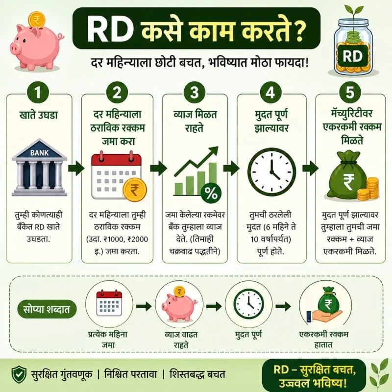 how recurring deposit works step by step monthly investment rd