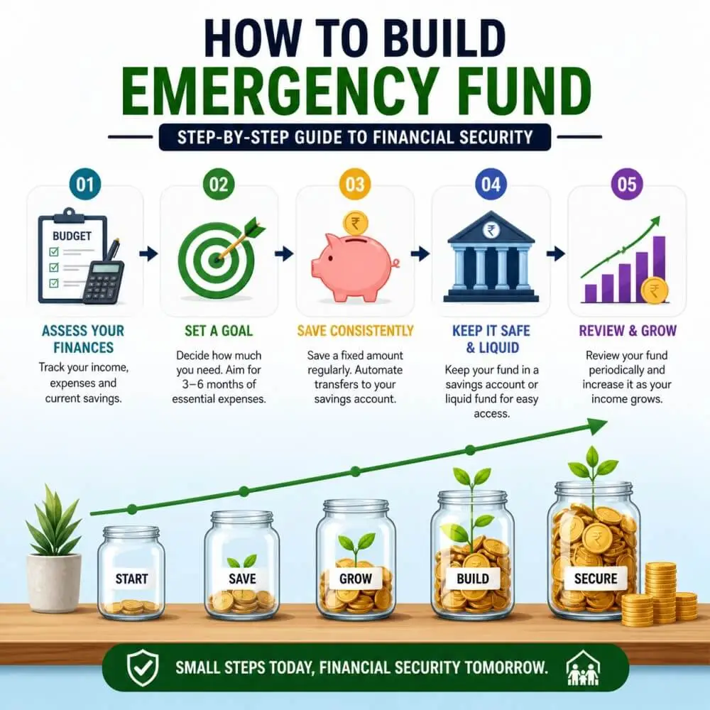 how to build emergency fund step by step savings