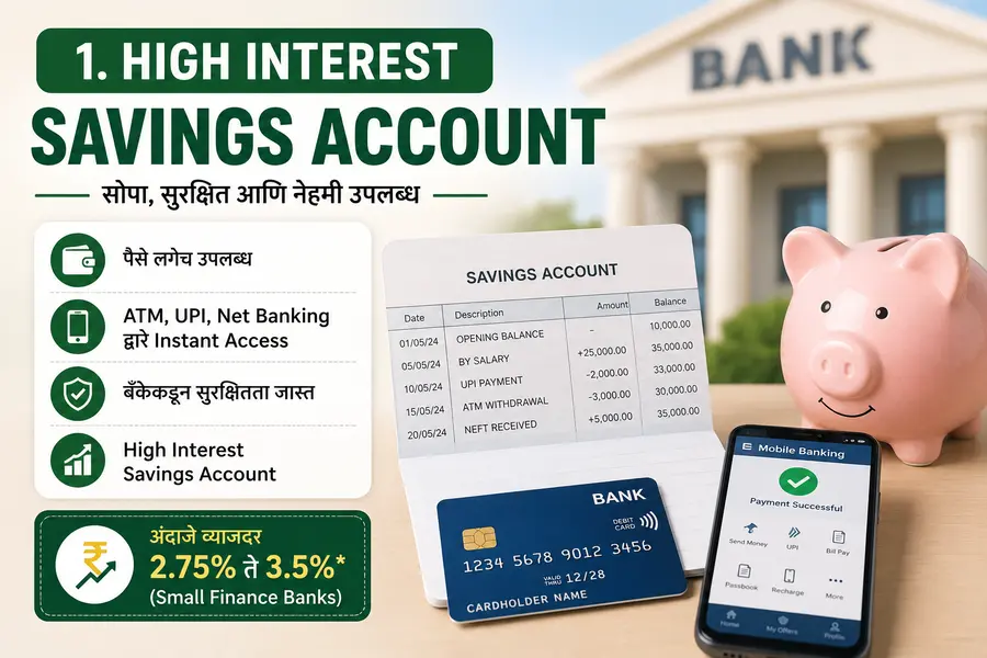 High Interest Savings Account for Emergency Fund Investment