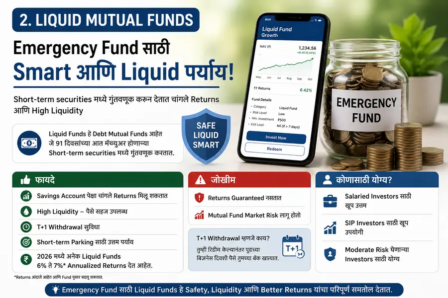 Liquid Mutual Funds for Emergency Fund Investment