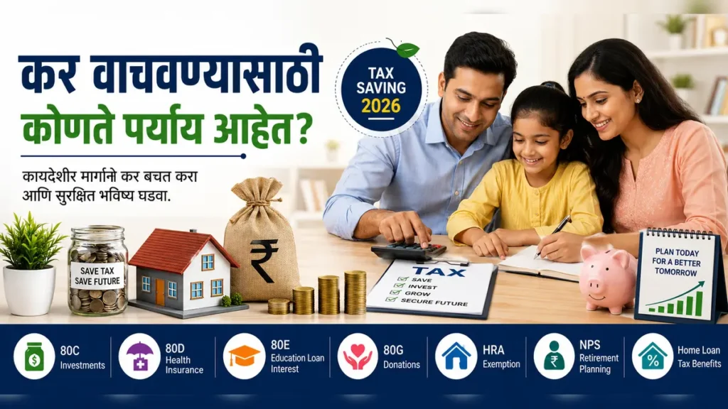कर वाचवण्यासाठी कोणते पर्याय आहेत - Tax Saving Options in India